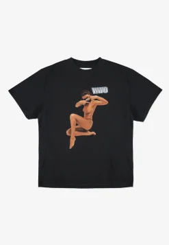T-shirt WWO Miss Washed Black