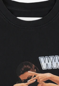 T-shirt WWO Miss Washed Black